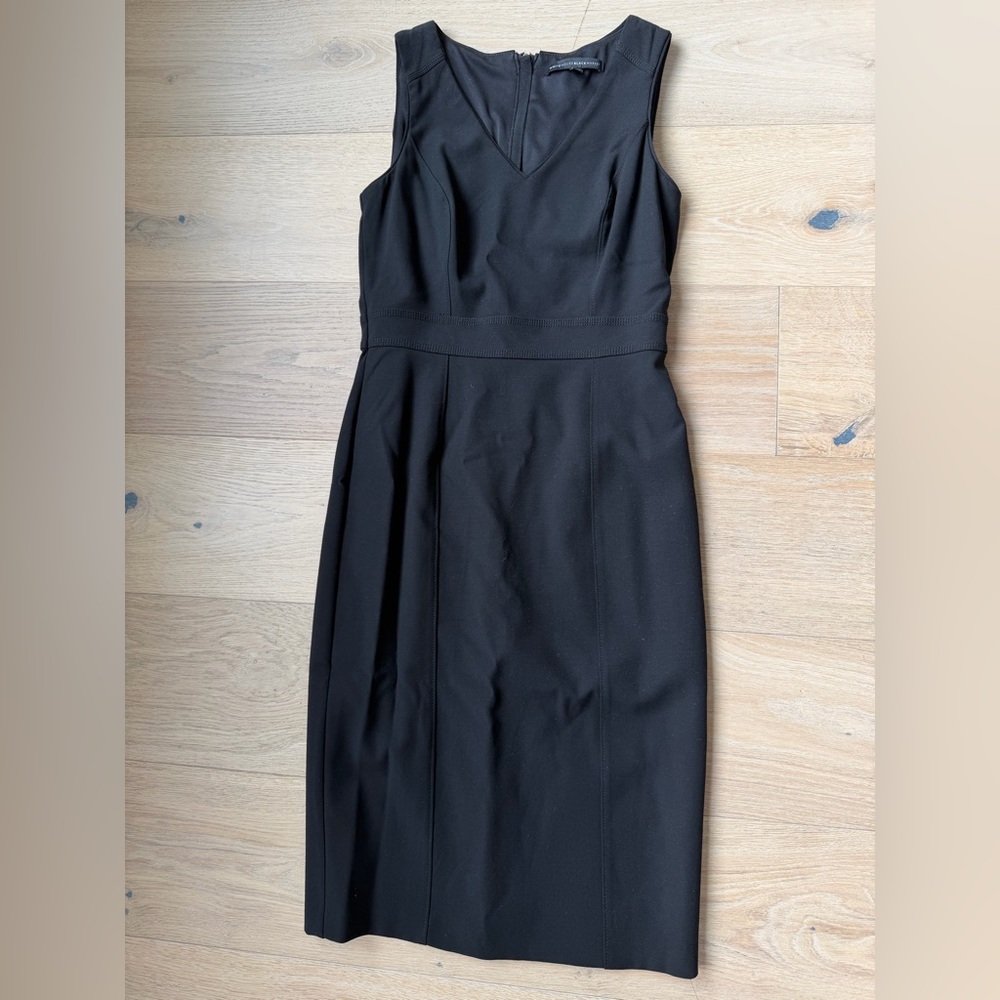 White House Black Market Black Sheath Dress | Size 4